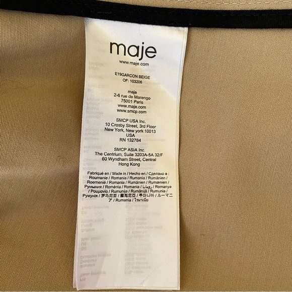Maje cotton canvas trench coat. Size 40 Cotton Spandex - Picture 4 of 11